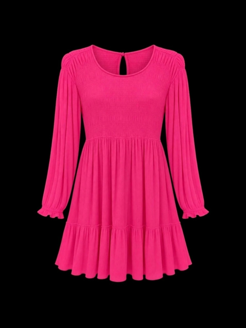 Pink Long Sleeve Mini Dress Like New